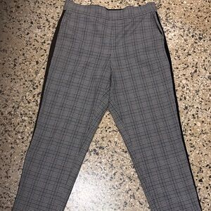 RACHEL Rachel Roy Women's Black Plaid Pants